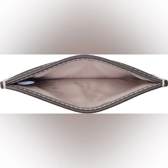 Kate Spade Metallic Kenzie Glitter  Lunar Light cardholder wallet - Picture 7 of 10